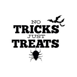 Halloween Window Sticker No Tricks Just Treats Vinyl Decal Decor Decoration For Windows - thumbnail 2