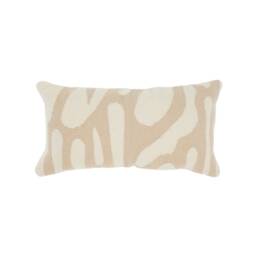 Lumbar Kilim Throw Pillow Cover Set Grey Gray Off White Beige Boho Flatwoven Pillowcases 12x24 14x24 Couch Bed Modern Wool Abstract Art - thumbnail 3