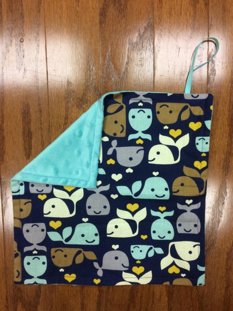 Whales Baby Pacifier Blanket