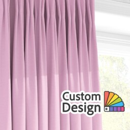 Personalised Name Pink Bunny Curtains Custom Colour Rabbit Window Drapes Nursery Decor Baby Shower Keepsake Girl Bedroom Room Decoration - thumbnail 2