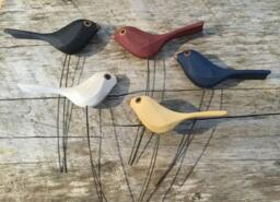 Hand Carved Wood Birds - thumbnail 1