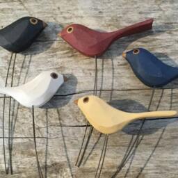 Hand Carved Wood Birds - thumbnail 3