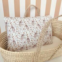 Rosewood Custom Pillowcase 60x40cm in Wild Leaves Oeko Tex - thumbnail 2