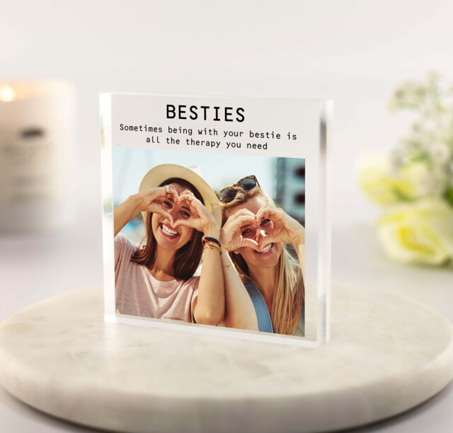 Best Friend Gift, Besties Photo Bestie Print, Photo, Frame, Gifts, Friends Friendship Xmas - image 1