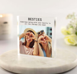 Best Friend Gift, Besties Photo Bestie Print, Photo, Frame, Gifts, Friends Friendship Xmas - thumbnail 1