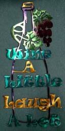 Home Decoration Wall Hangings Indoor Gifts Custom Metal Wine Bottle Steel Family Living Room Kitchen Bar Decorations Signs