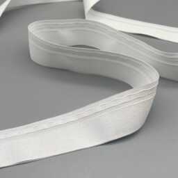 White Roman Blind Tape - 23mm Wide, 10 Mtr, Rod Loops - thumbnail 2