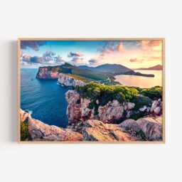 Sardinia Italy Photography Print, Mediterranean Coastal Wall Art Poster, Seaside Travel Decor - thumbnail 2