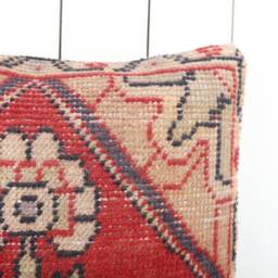 Handmade Turkish Kilim Pillow Cover Wool Accent - 16 Inch - thumbnail 3