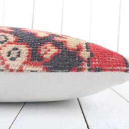 Handmade Turkish Kilim Pillow Cover Wool Accent - 16 Inch - thumbnail 4