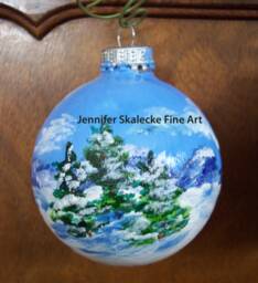 Mountain Yule Christmas Ornament