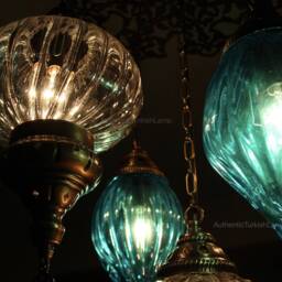 5 Glass Chandelier Lamp, Chandelier Light, Morocco Light, Morocco Lighting, Turkish Light, Morocco Lamp, Morocco Lantern, Turkey Lamp, Turkey Light - thumbnail 3