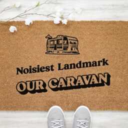 Caravan Doormat Perzonalized Doormat -Customized Outdoor Rug -Housewarming Gift -Caravan Gift -Mobile Home - thumbnail 2