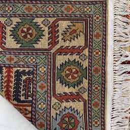 Handmade Turkmen Wool Rug 3x5 Ft - Oriental Entryway Carpet - thumbnail 4