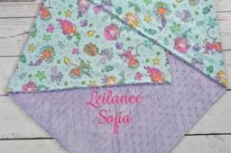 Baby Blanket Personalized Mermaid-Mermaid Minky Blanket-Girl Mermaid Blanket-Personalized Girl-Mermaid - thumbnail 1