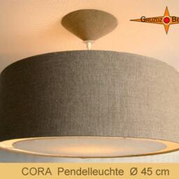 Linen Hanging Lamp Cora ??45 cm Pendant With Diffuser - thumbnail 2