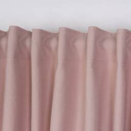 Custom Size Linen Look Curtains - Extra Wide & Long Natural Drapes Soft Pink - thumbnail 3