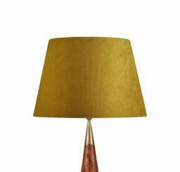 50cm Mustard Floor Lamp Shade in Velvet - Choice Of Lining