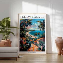 Jericoacoara Brazil Travel Poster Beach & Dunes Art Print - thumbnail 2