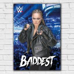 Wwe Print - Ronda Rousey Crowd Poster Wrestling Wall Art - thumbnail 2