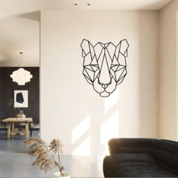 Geometric Lioness Wall Art, Minimalist, Modern, Abstract, Decal, Mural, Transfer, Boho -G030 , 5 Sizes, 36 Colour Options - thumbnail 3
