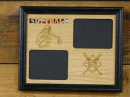 8x10 Softball Catcher Picture Frame - Holds 2 Photos Player Gift, Coach Team Frame, Parent Gift
