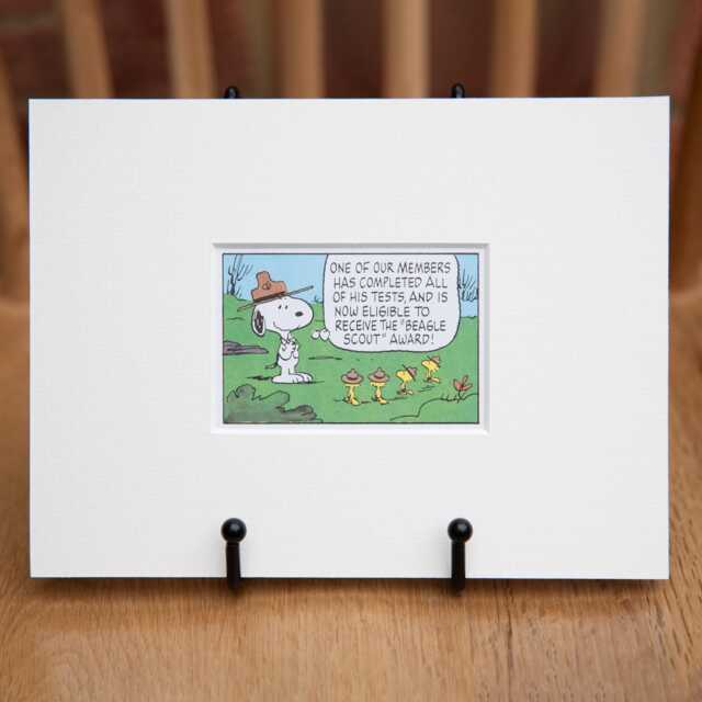 Peanuts Snoopy Mounted Print, Upcycled Book Page, Original Page Illustration, Wall Art, Rescued Srbp9 - image 1