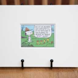 Peanuts Snoopy Mounted Print, Upcycled Book Page, Original Page Illustration, Wall Art, Rescued Srbp9 - thumbnail 3