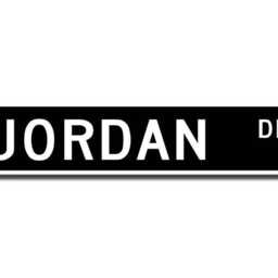 Jordan Sign, Gift, Souvenir, Keepsake, Wall Decor, Custom Street Quality Metal Sign - thumbnail 2
