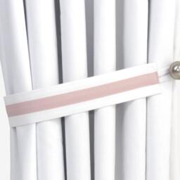 Baby Girl Nursery Blackout Curtain in Pink Gray White-Baby Room Drape-Baby Window-Toddler Curtains-Curtain For Toddler Girls - thumbnail 3