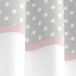 Baby Girl Nursery Blackout Curtain in Pink Gray White-Baby Room Drape-Baby Window-Toddler Curtains-Curtain For Toddler Girls - thumbnail 2