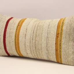 Lumbar Pillow 12x24 - 30x60 cm Turkish Kilim Boho Throw Covers Old Cushion Vintage 4Oaf-438 - thumbnail 3