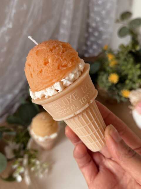 Gourmet Ice Cream Candle - Choice Of Colors & Scents - image 1