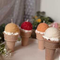 Gourmet Ice Cream Candle - Choice Of Colors & Scents - thumbnail 3
