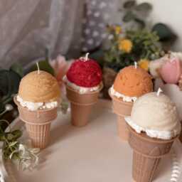 Gourmet Ice Cream Candle - Choice Of Colors & Scents - thumbnail 2
