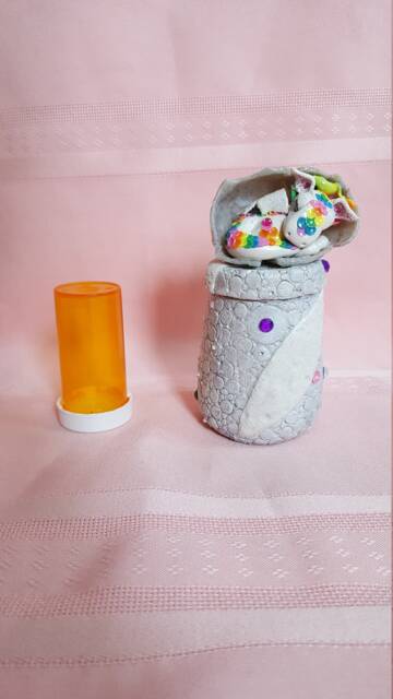 Rainbow Baby Dragon - Trinket Jar - image 1