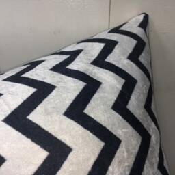 Handwoven Silk Ikat Pillow Cover, 24x24 Decorative Cushion - thumbnail 2
