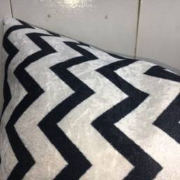 Handwoven Silk Ikat Pillow Cover, 24x24 Decorative Cushion - thumbnail 3