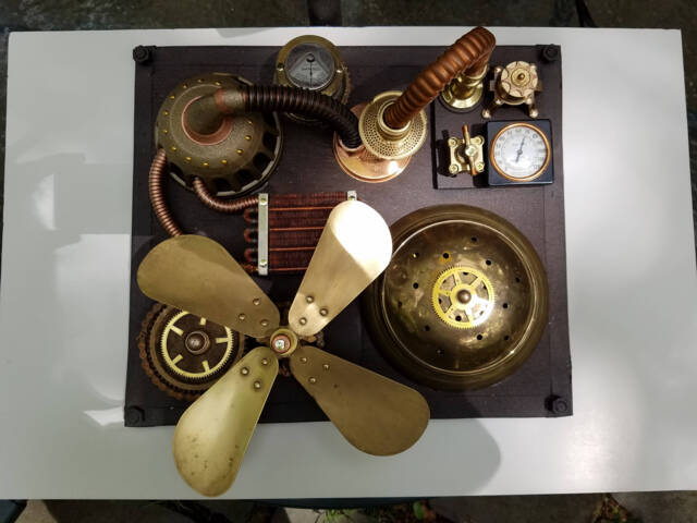 Machine 2 - A One Of Kind Steampunk Wall Installation - image 1