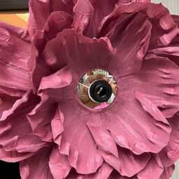 Handmade Crepe Paper Flower Chandelier Boho Chic Pendant Light - thumbnail 4