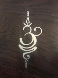 Om Symbol, Change Aum, Om, Metal Wall Art, Wall Decor, Religious Symbols, Hanging, Yoga Art, Yoga Studio - thumbnail 2