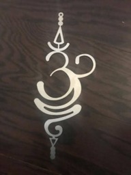Om Symbol, Change Aum, Om, Metal Wall Art, Wall Decor, Religious Symbols, Hanging, Yoga Art, Yoga Studio - thumbnail 3
