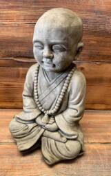 Stone Garden Large Zen Baby Monk Buddha Ornament Statue - thumbnail 1