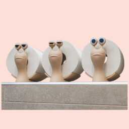 Silly Slug Toilet Roll Holder - Quirky 3D Printed Bathroom Buddy - 1 Per Purchase - thumbnail 1