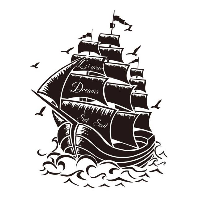Pirates Vinyl Wall Decals Pirate Room Ideas Playroom Quotes - 196 - image 1