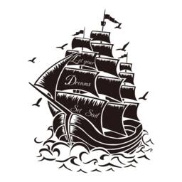 Pirates Vinyl Wall Decals Pirate Room Ideas Playroom Quotes - 196 - thumbnail 1