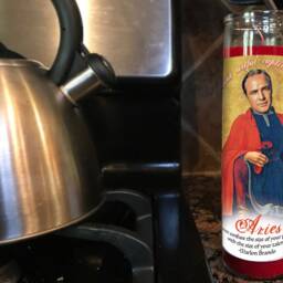 Aries Marlon Brando Guardian Angel Prayer Candle - thumbnail 2