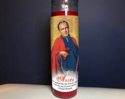 Aries Marlon Brando Guardian Angel Prayer Candle - thumbnail 1