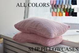 Linen Pillow Case Softened Linen Bedding Pre Washed Pillowcase Queen King Sizes Body Cover Super Soft Standard - thumbnail 1