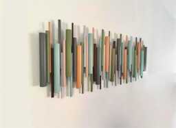 Wood Wall Sculpture, Earth Tones, Neutral Decor, Modern Statement Art